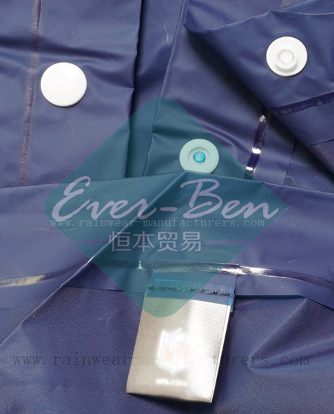 NFNP EVA youth rain poncho branded label